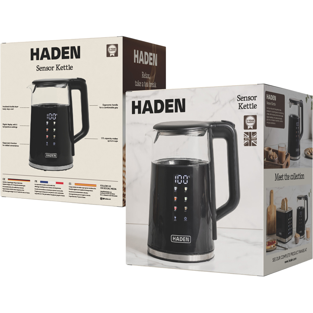 Haden Sensor 212931 Black Touch Screen 1.7L Kettle 1850-2200W Image 7