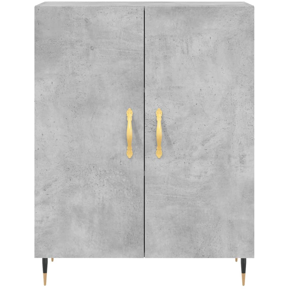 vidaXL 4 Door Concrete Grey Highboard Image 8