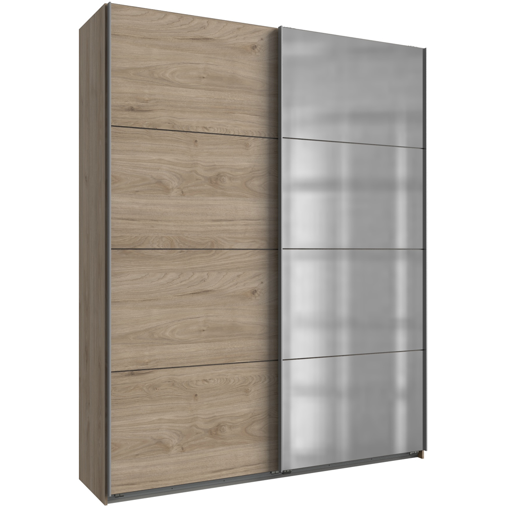 TJ'S Dublin 2 Door Oak Sliding Wardrobe Image 2