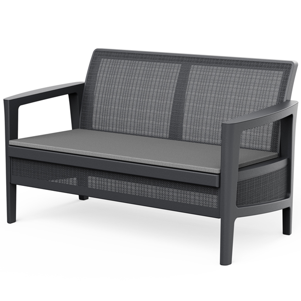 Keter Atlas 4 Seater Graphite Garden Lounge Set Image 3