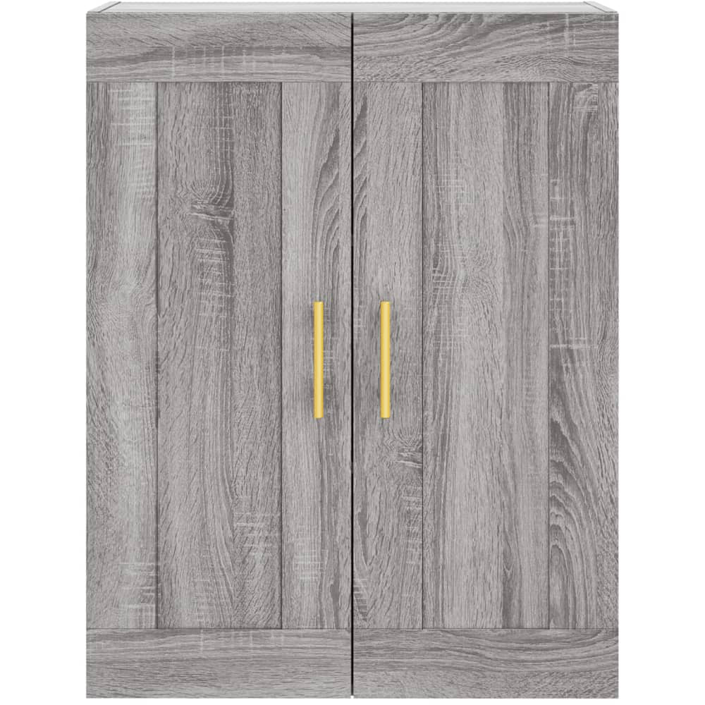 vidaXL 2 Door 3 Shelf Grey Highboard Image 5
