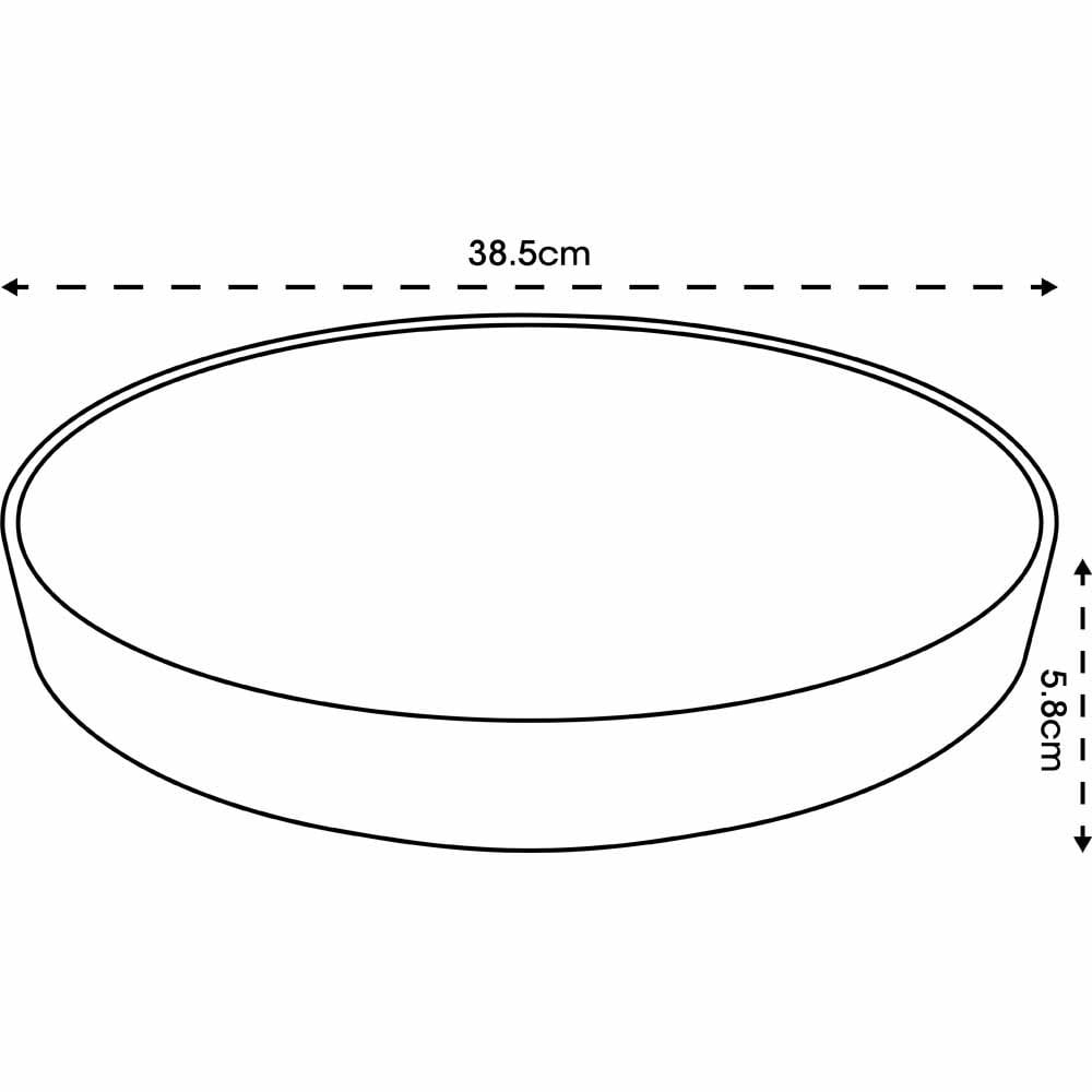 Clever Pots Terracotta Plastic 50cm Round Plant Pot Tray Image 4