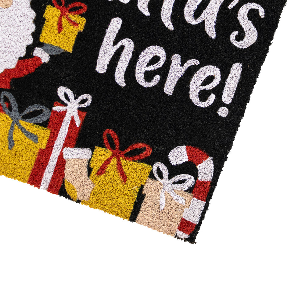 JVL Christmas Santa Latex Coir Door Mat 40 x 58cm Image 3