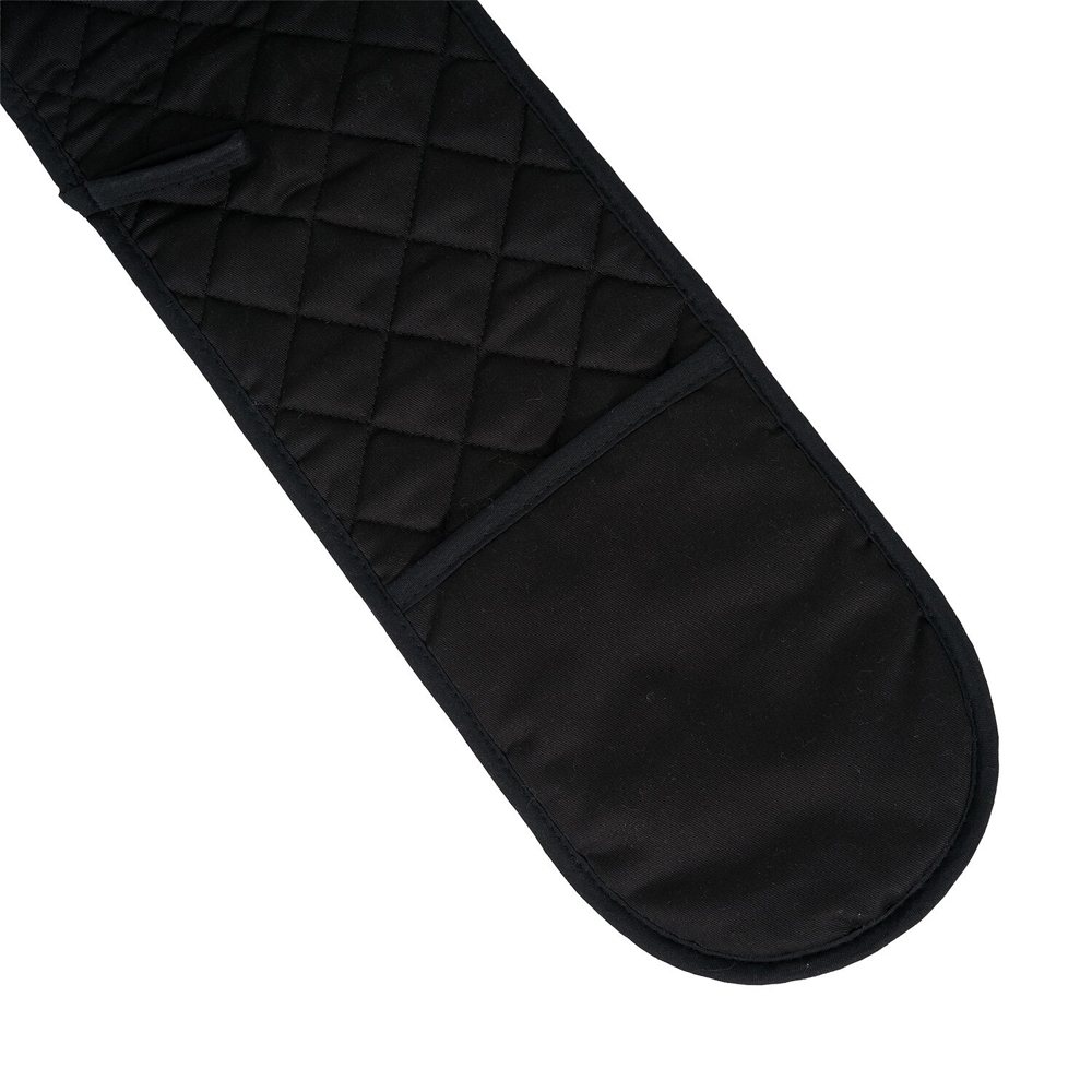 Silicone Double Oven Glove Black Image 3