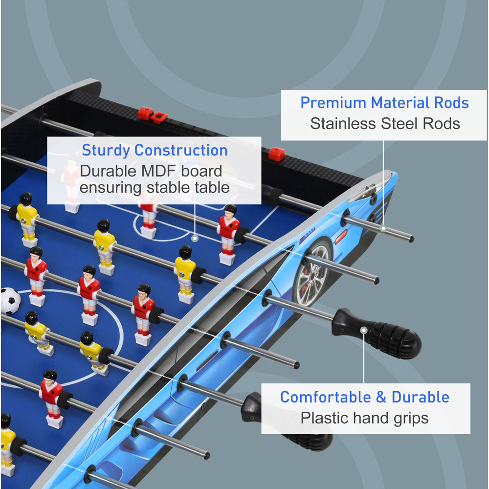 HOMCOM Portable Compact Indoor Competition Sized Foosball Table Image 8