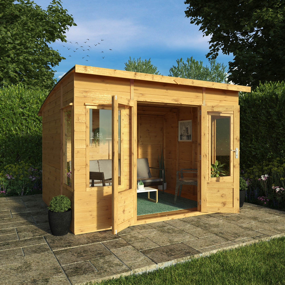 Mercia Helios 10 x 8ft Double Door Premium Shiplap Traditional Summerhouse Image 7