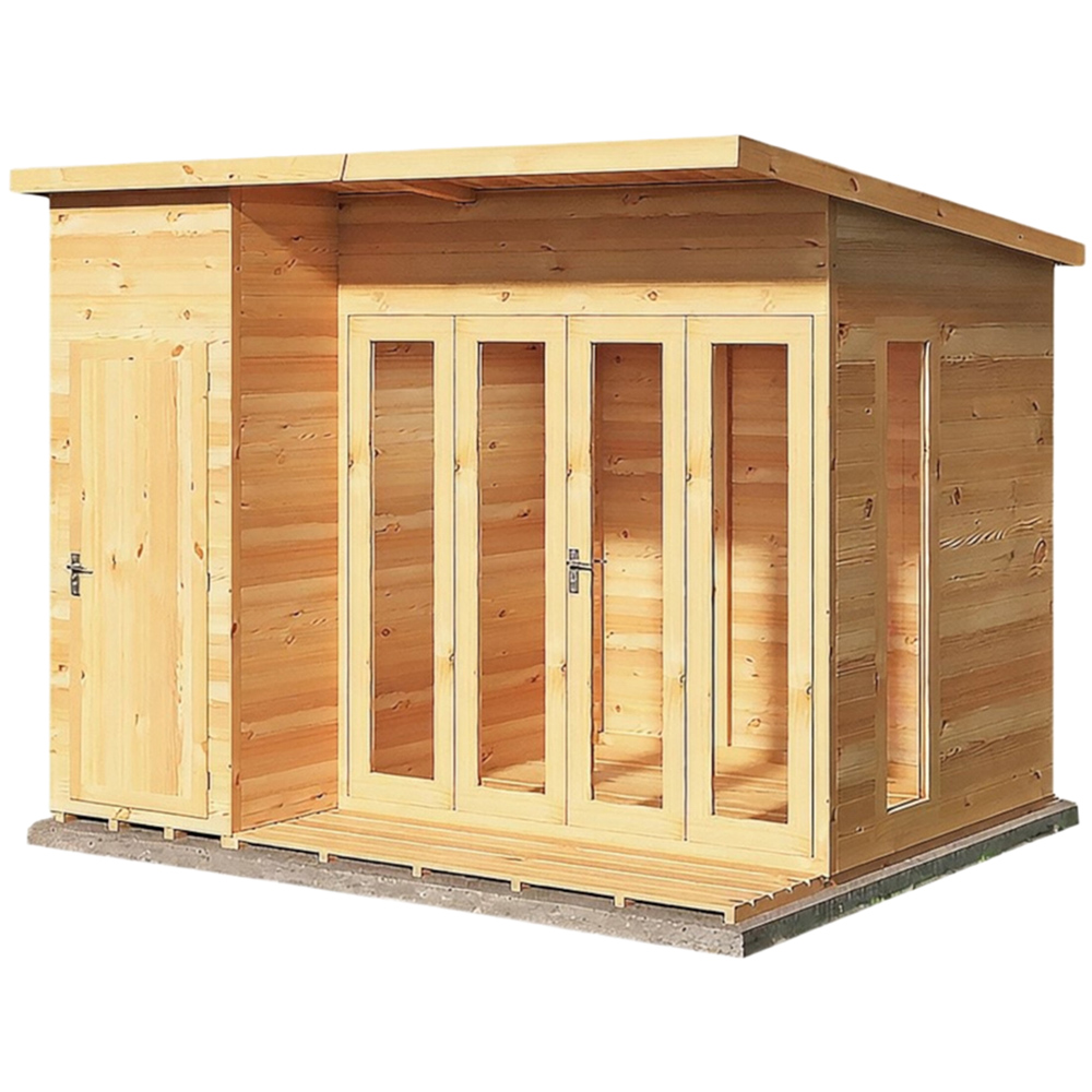 Shire Aster 10 x 8ft Double Door Contemporary Summerhouse Image 1