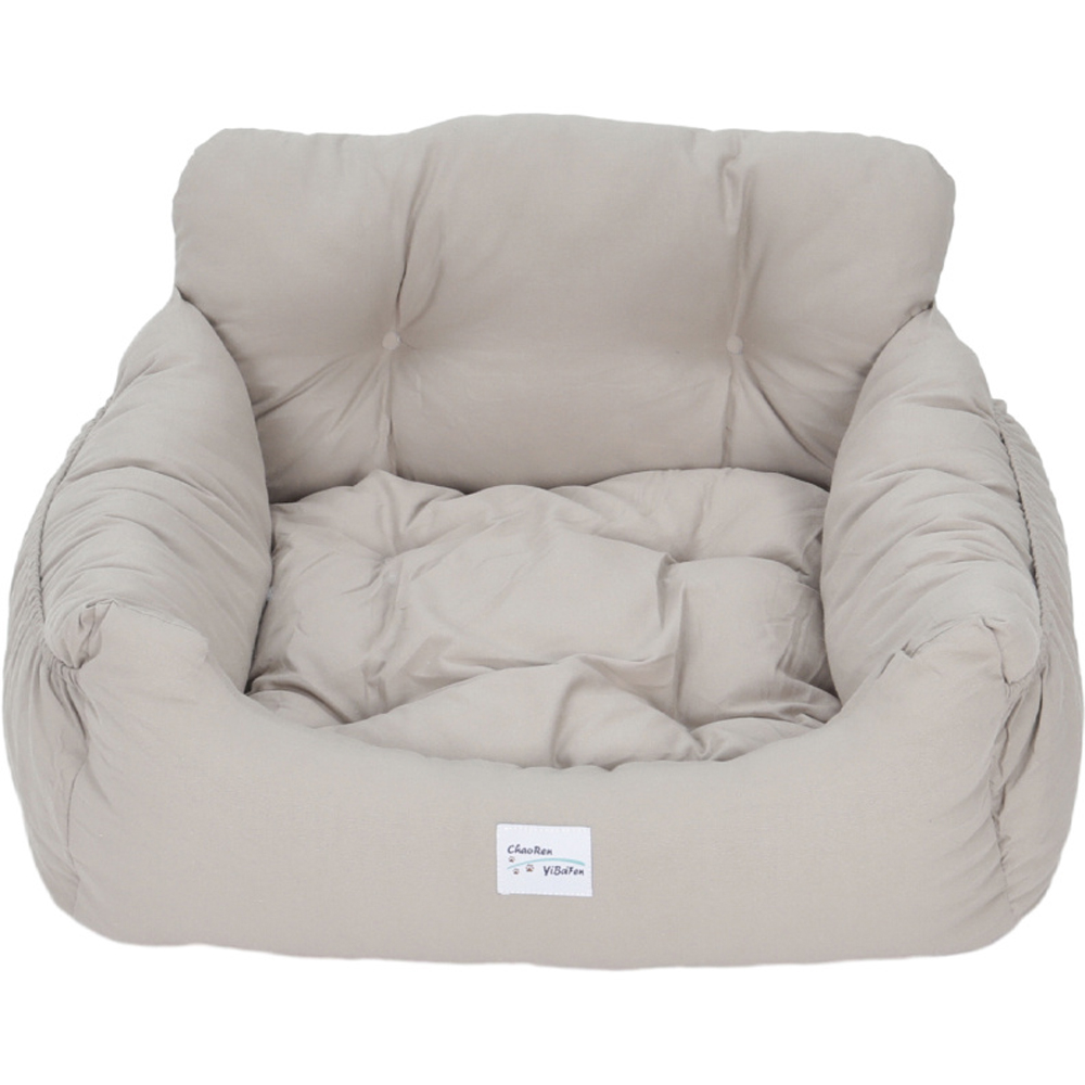 H&O Direct Light Grey Portable Pet Car Pet Bed Image 2