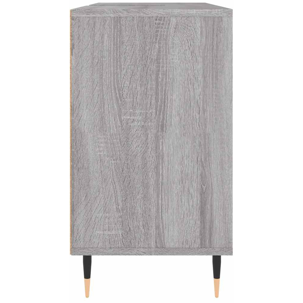 vidaXL Single Door 4 Shelf Grey Bathroom Cabinet Image 7