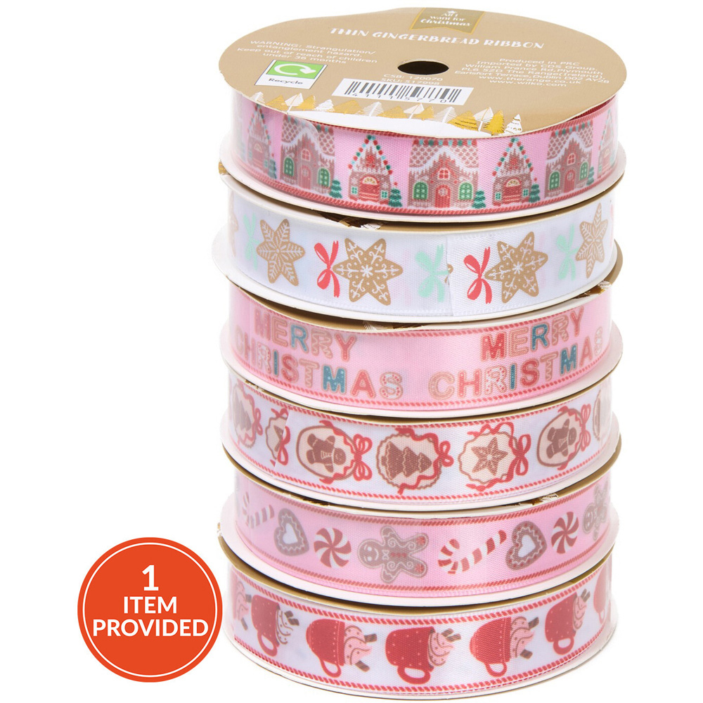 Thin Gingerbread Decorating Ribbon Image 1