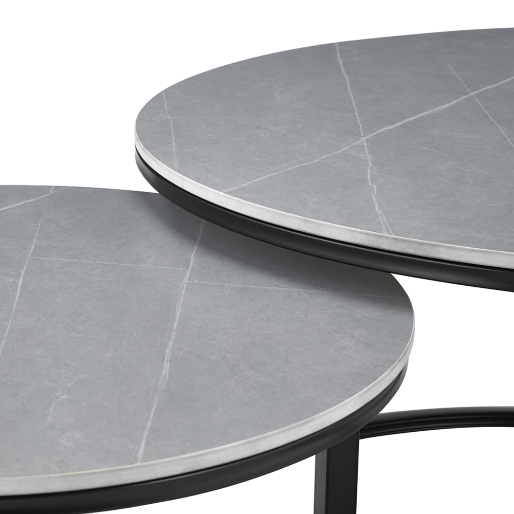 Comfy Living Stone Nest of Tables Set of 2 Image 4