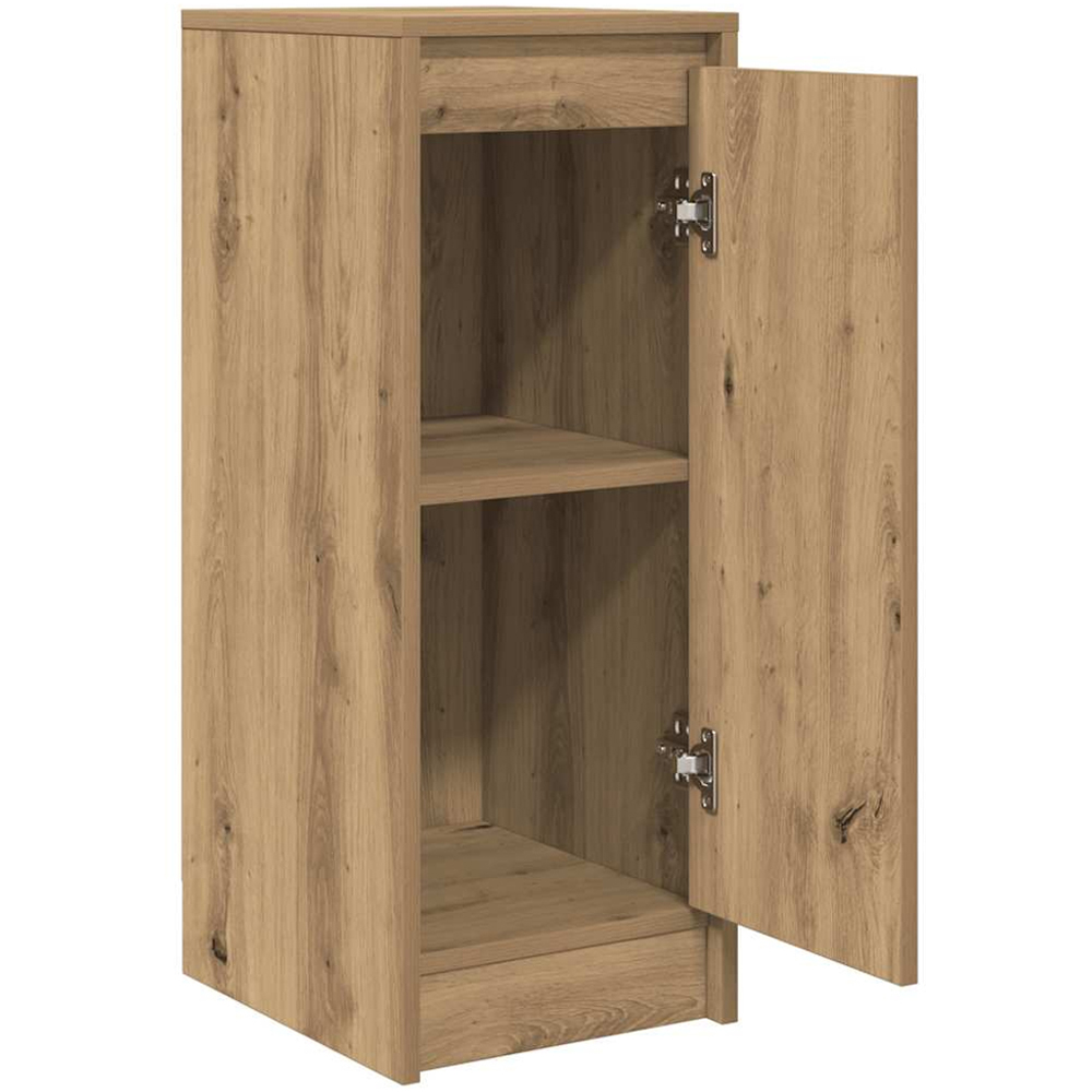 vidaXL Single Door 2 Shelf Artisan Oak Sideboard Image 5