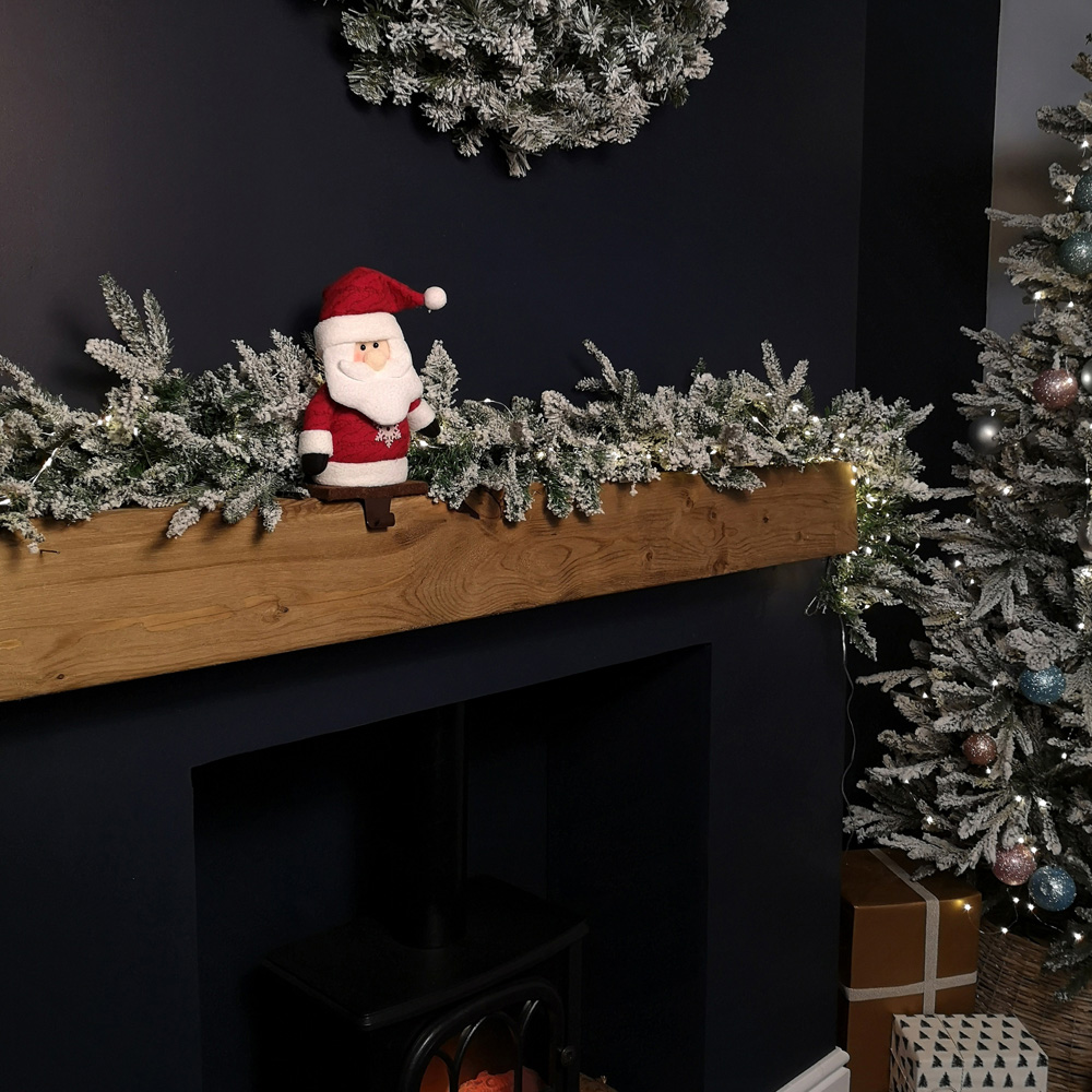 Samuel Alexander Red Plush Christmas Santa Stocking Holder 28cm Image 8