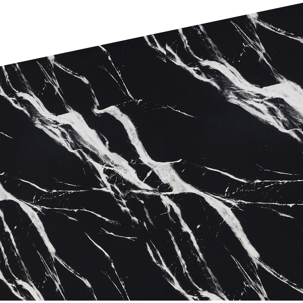 Living and Home Marble Pattern Black Self-Adhesive Wall Tile Sticker Image 6