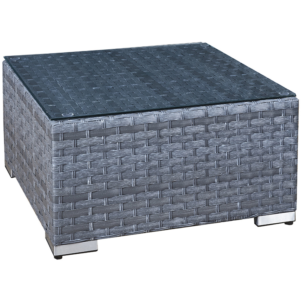 Oseasons Malta Ocean Grey Rattan Coffee Table Image 2