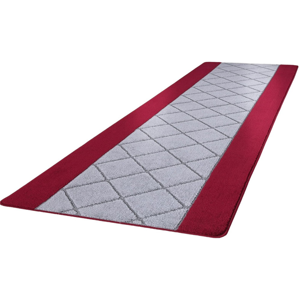 Smart Living Carmela Red and Grey Gel Back Non-Slip Mat 60 x 110cm Image 1