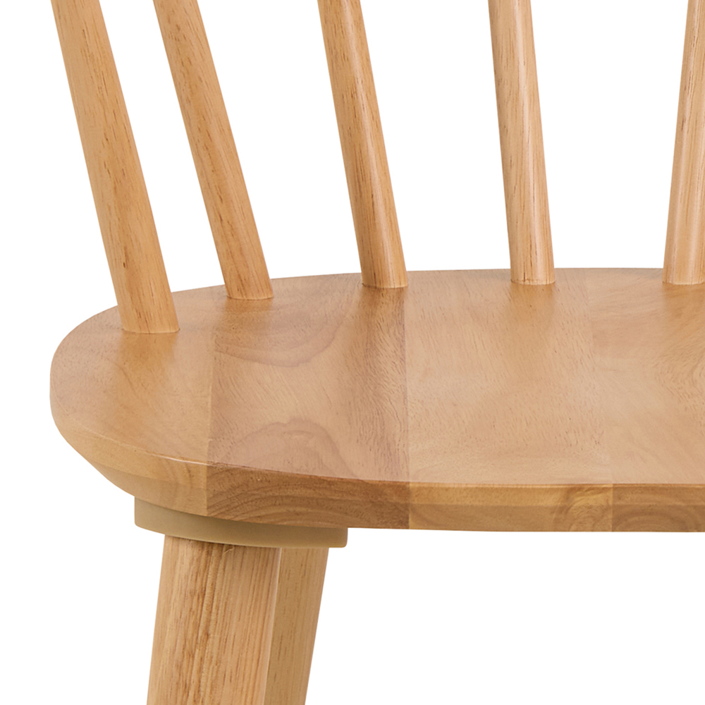 Florence Ida Set of 2 Oak Dining Chair Image 6