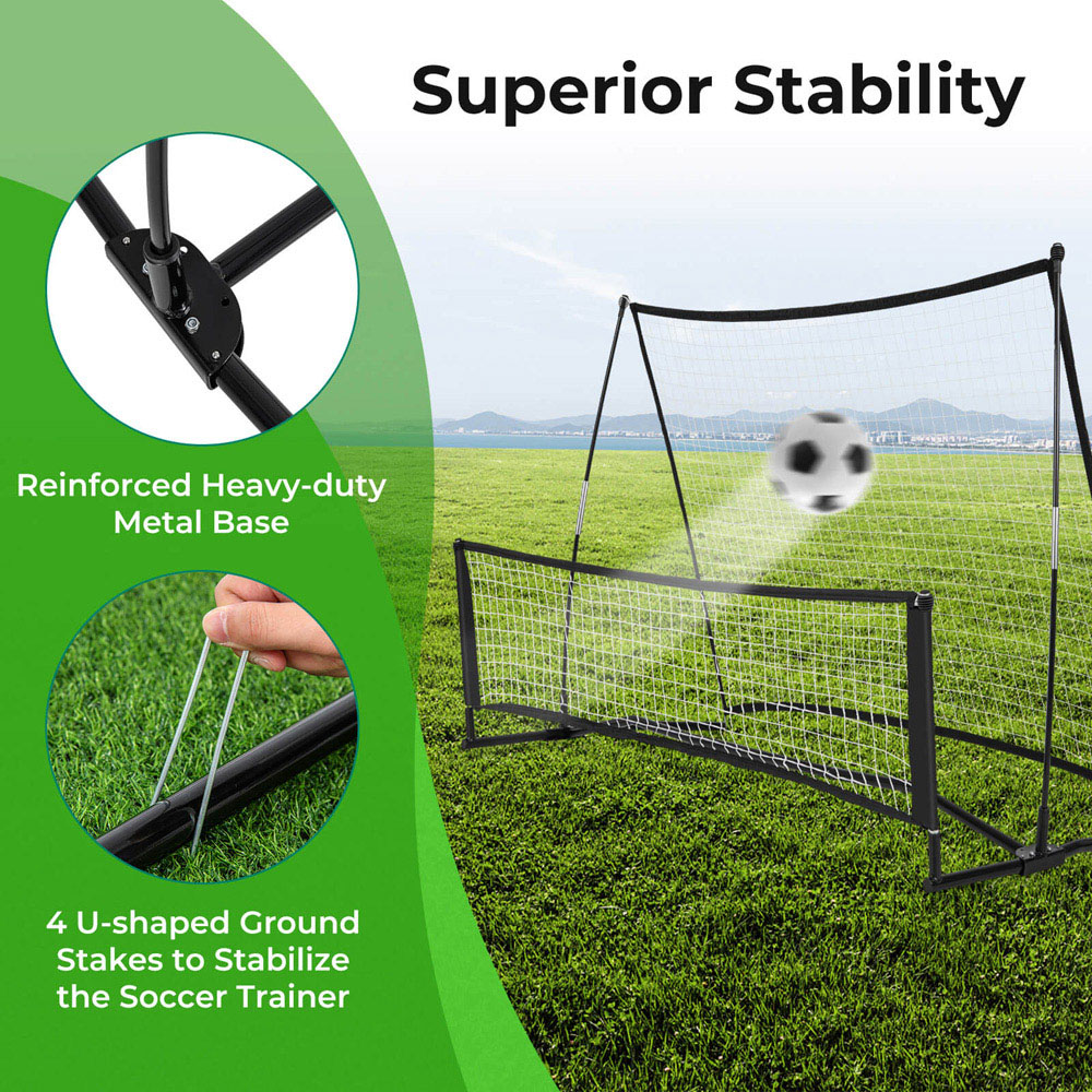 Costway Soccer Trainer Portable Rebounder Net Image 7