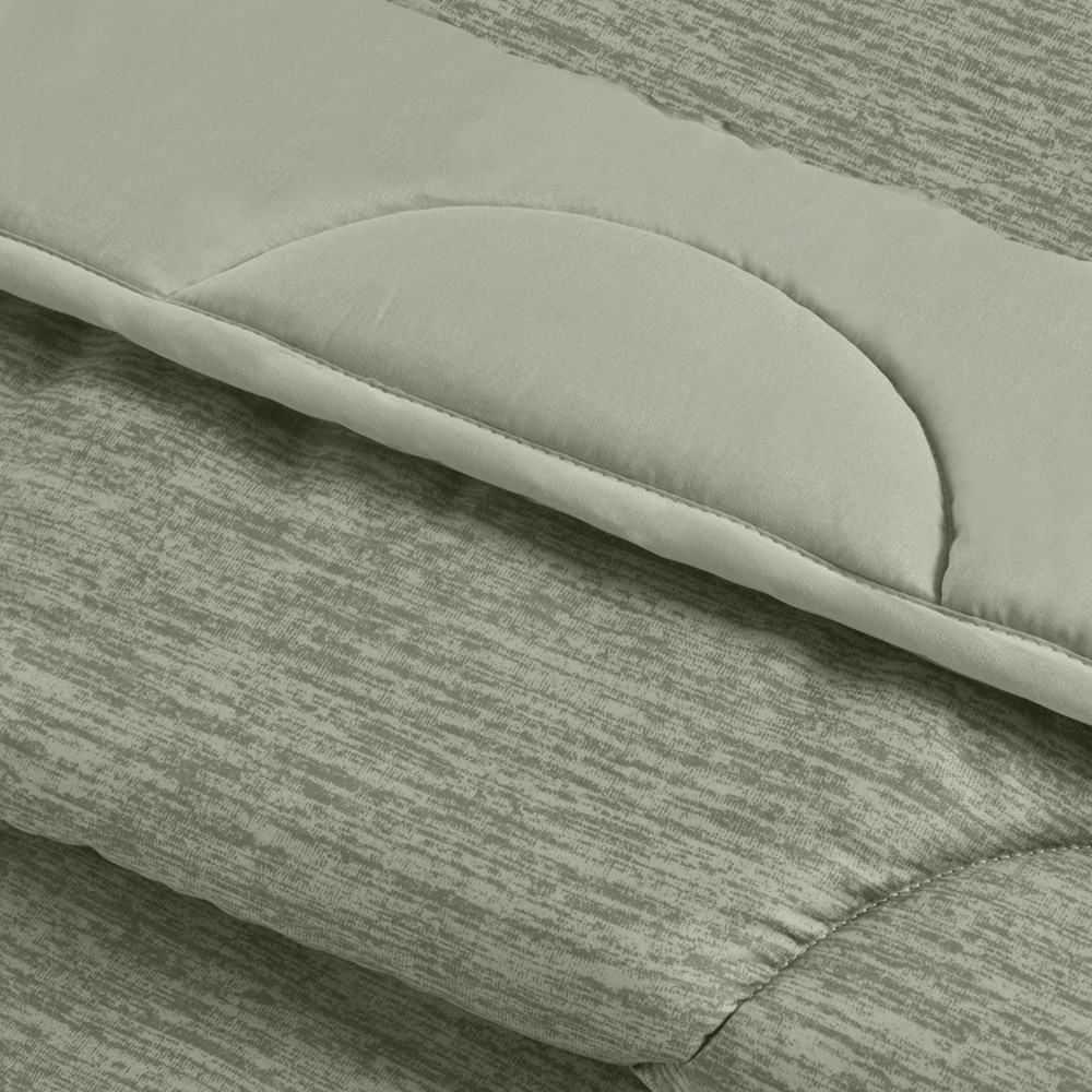 Homerepublic King Size Fern Green Reversible Coverless Duvet 10.5 Tog Image 3