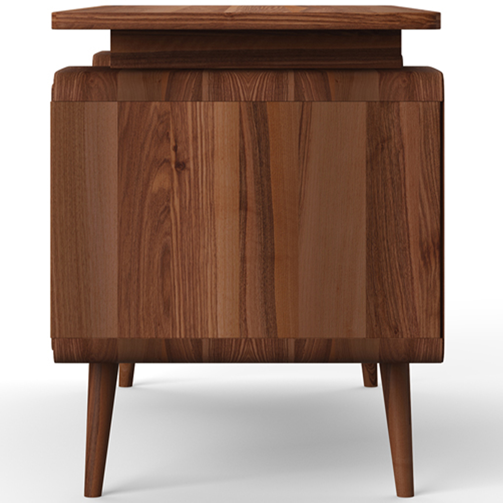 Dorel Somerset 6 Drawer Brown Office Desk Image 5