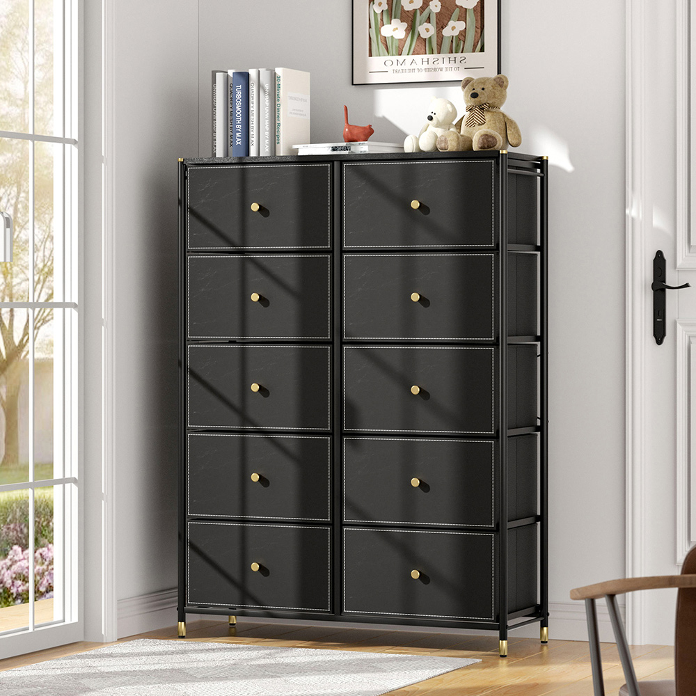 H&O Direct 10 Drawer Plastic Storage Cabinet Image 5