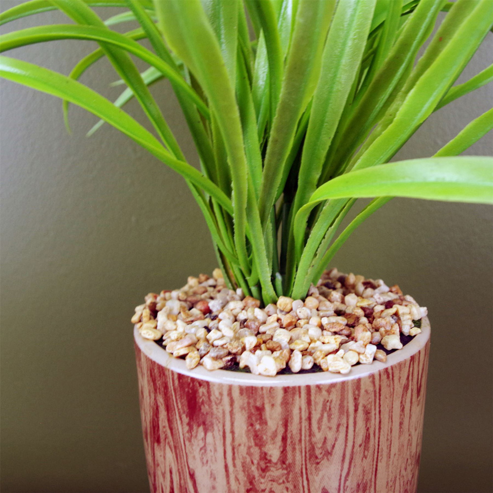 Leaf Grass Artificial Plant in Ceramic Planter 35cm Image 4