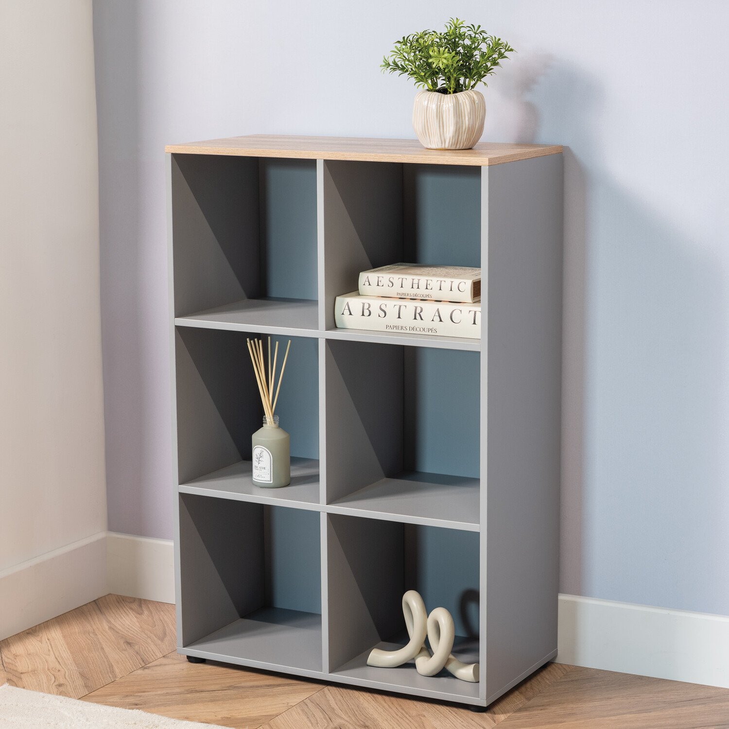 Cuba Sonoma Oak Storage Unit Grey 6 Image 1