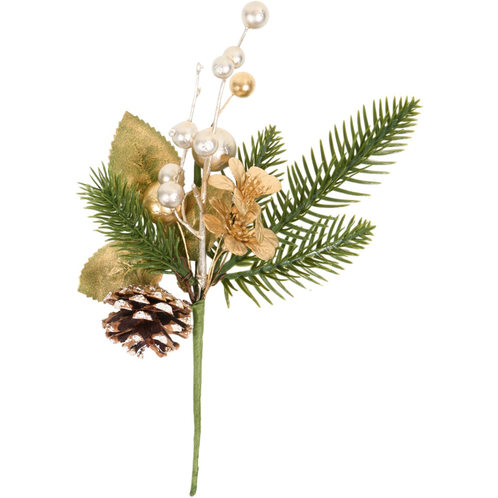 Metallic Flower Pick Image 2