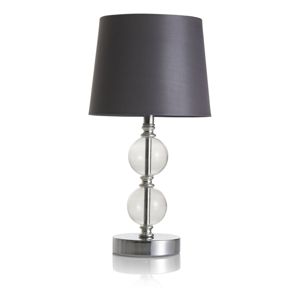 Wilko Atole Light Grey Table Lamp Image 1