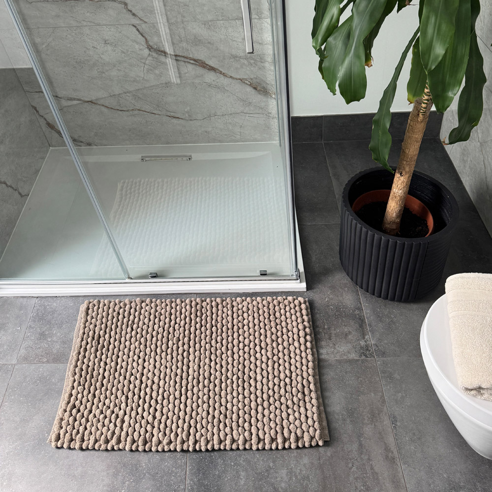 Allure Bath Fashions Luxury Chunky Bobble Mocha Bath Mat 50 x 80cm Image 5