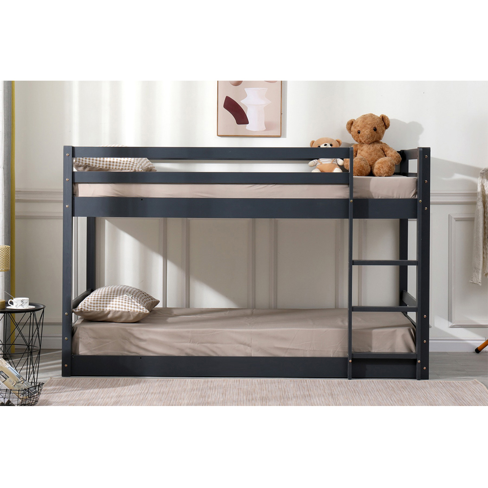 Flair Spark Single Grey Low Bunk Bed Image 6