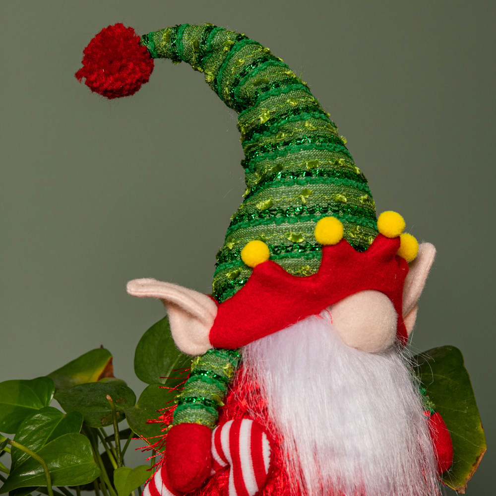 Samuel Alexander Light up Standing Christmas Elf Gonk with Warm White LEDs Image 4