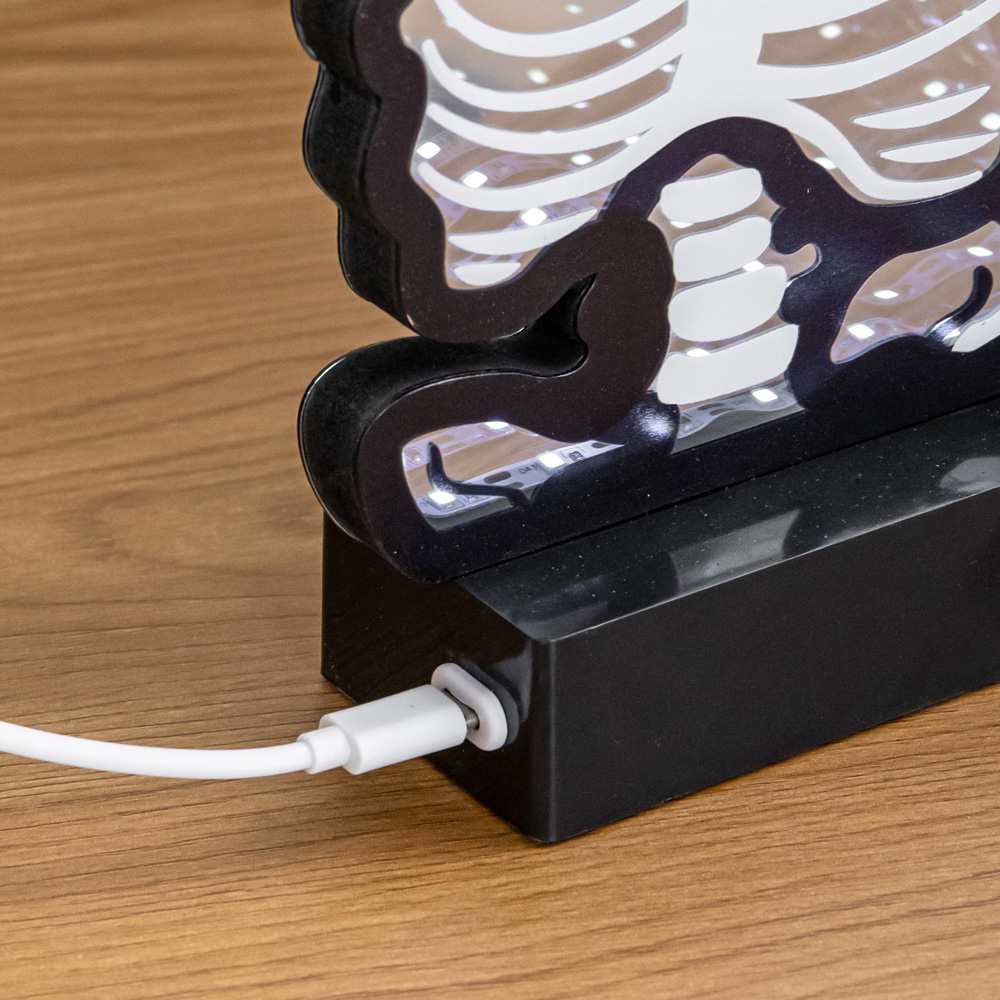 Samuel Alexander LED Halloween Skeleton Infinity Mirror 27cm Image 4