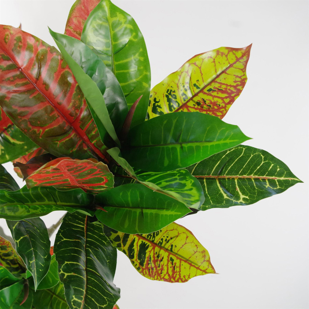 Leaf Multicoloured Codiaeum House Artificial Plant 4ft Image 3