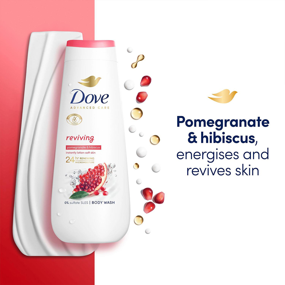 Dove Advanced Care Reviving Body Wash 400ml 10 Pack Image 4