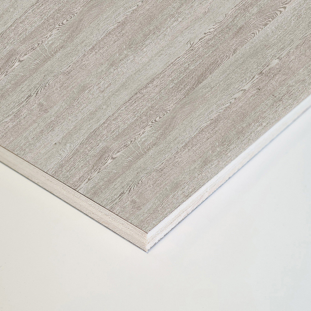 Wetwall Mermaid 2420 x 585mm Silver Oak Tongue and Groove Plywood Shower Wall Panel Image 3