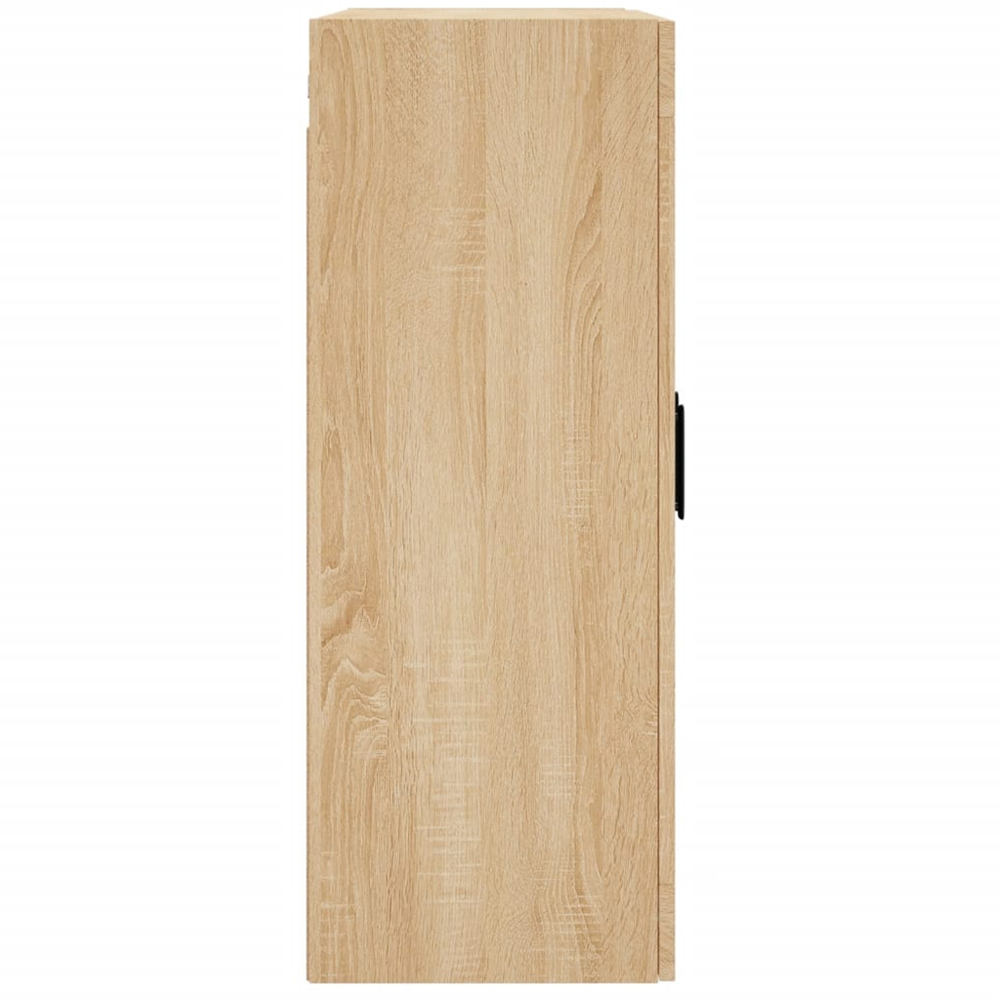 vidaXL 2 Glass Door Sonoma Oak Wall Mounted Cabinet Image 8