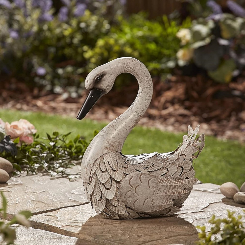 Garden Gear Metal Swan Graden Ornament Image 2