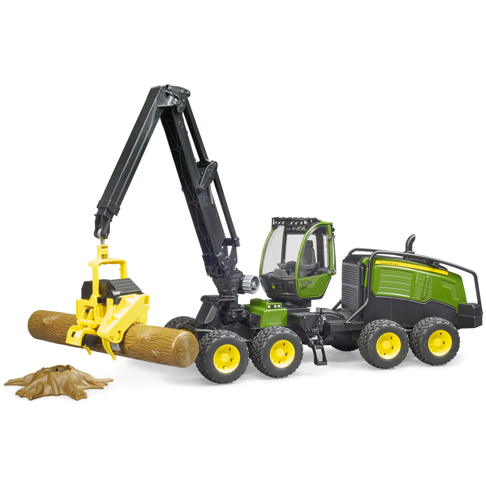 Bruder Kids John Deere 1270G Harvester Playset Model with Trunk Image 6