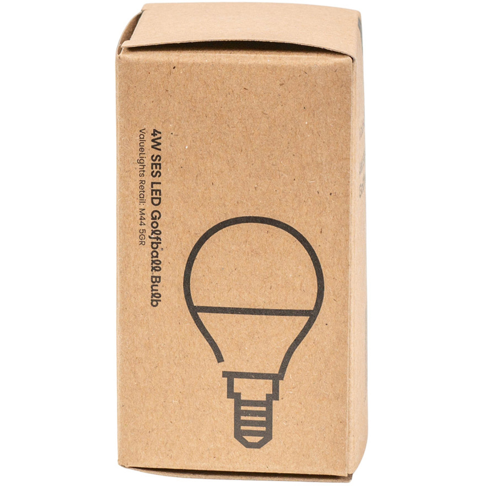 ValueLights 10 Pack E14 LED 4W Cool White Golfball Light Bulb Image 5