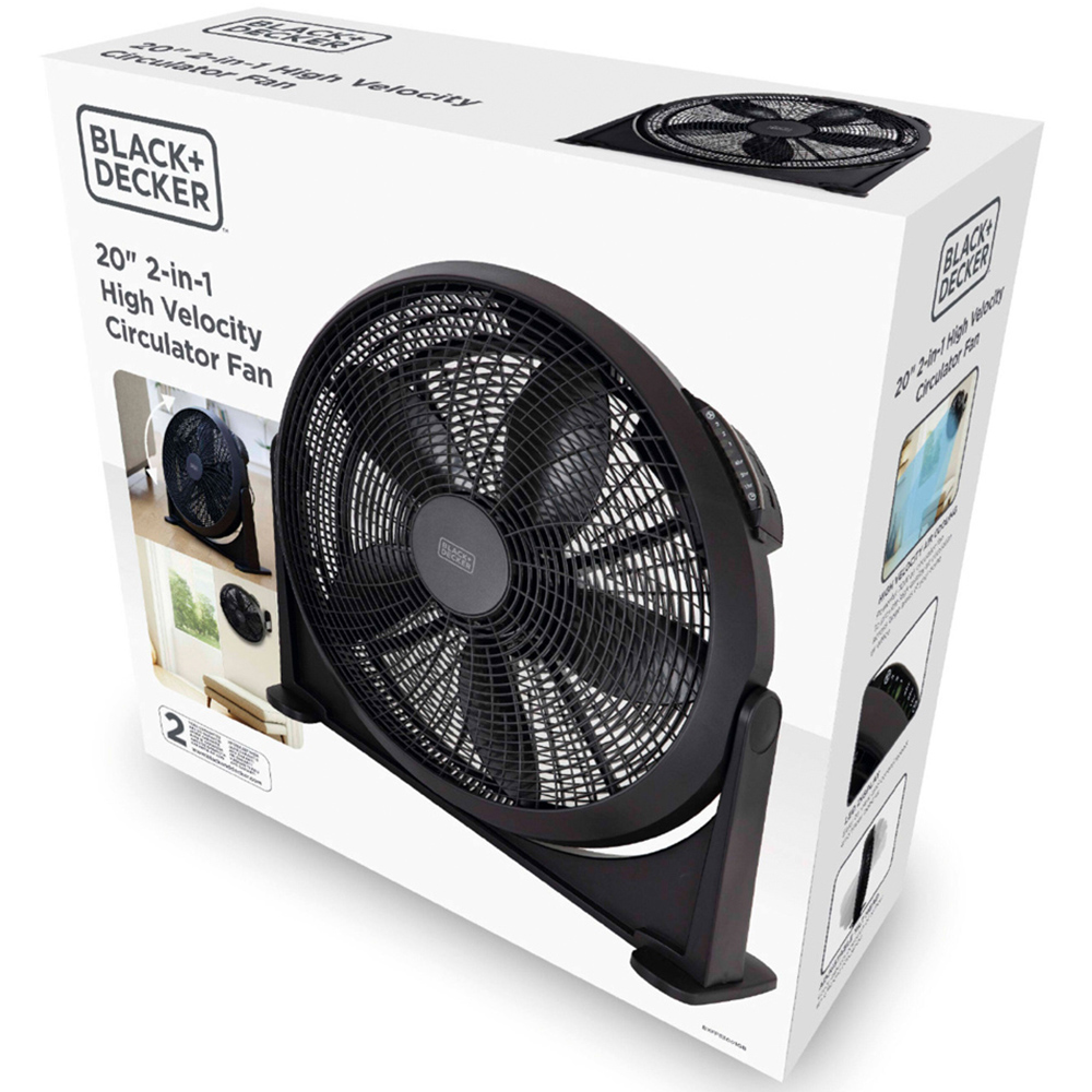Black+Decker Black High Velocity Air Circulator 20 inch Image 5
