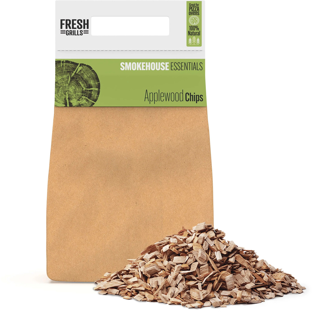 MonsterShop Portable BBQ with Applewood Wood Chips Image 3
