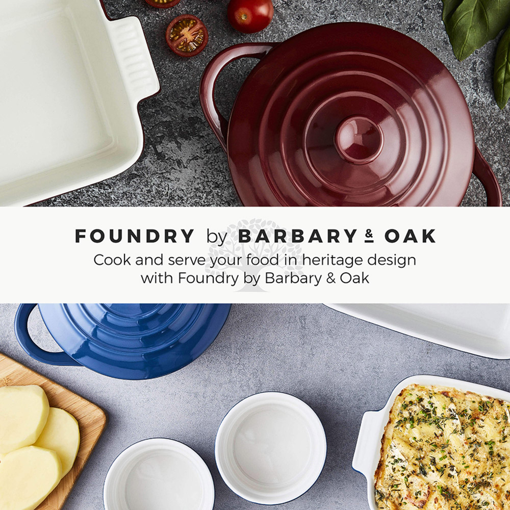Barbary and Oak Set of 5 Bordeaux Red Ceramic Ovenware Gift Set Image 6