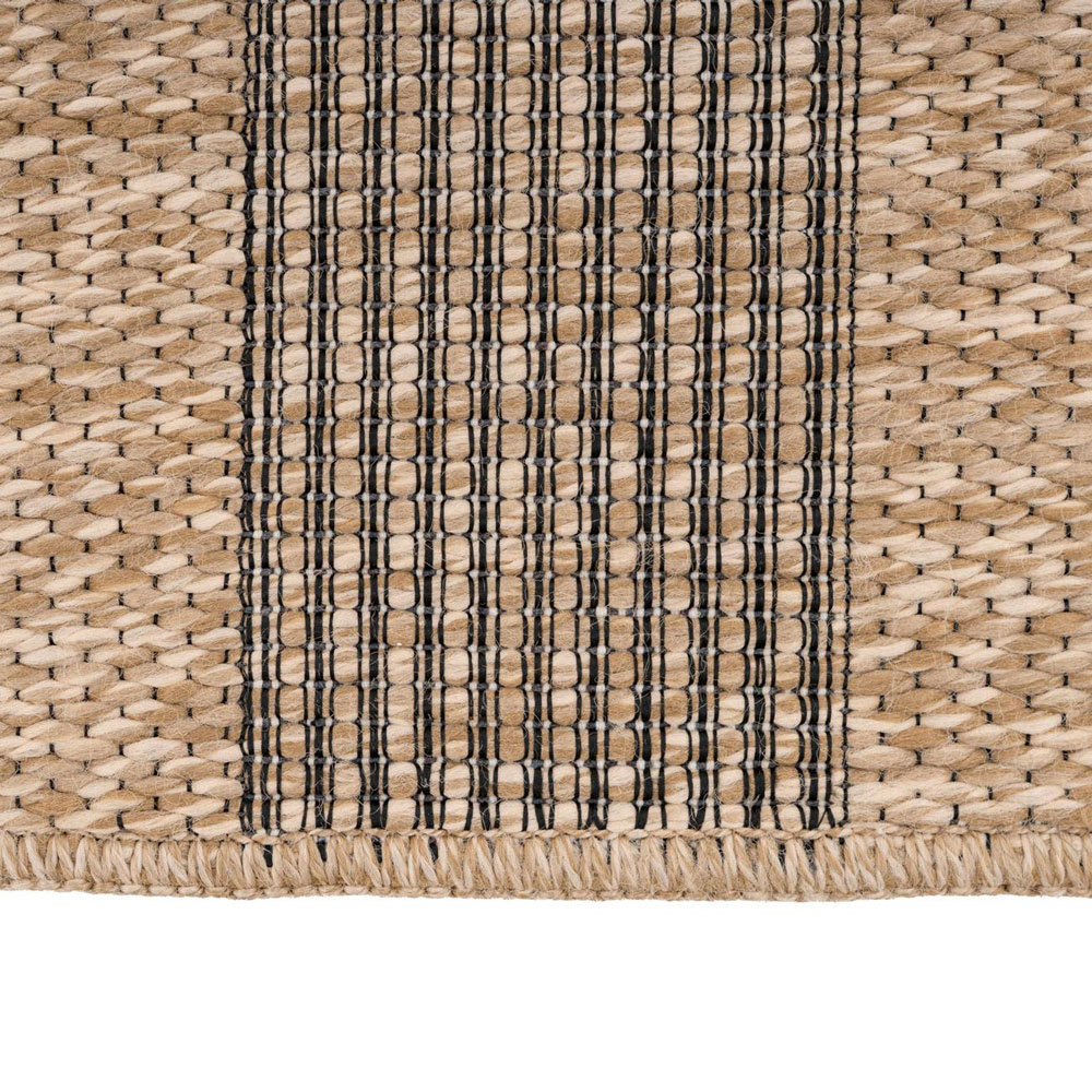 Kukoon Neutral Striped Handmade Rug 60 x 240cm Image 4