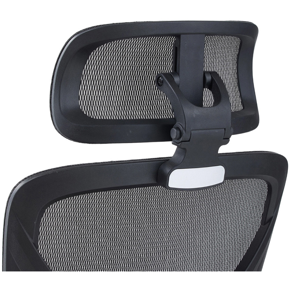 Living and Home Black Breathable Reclining Office Chair Image 4