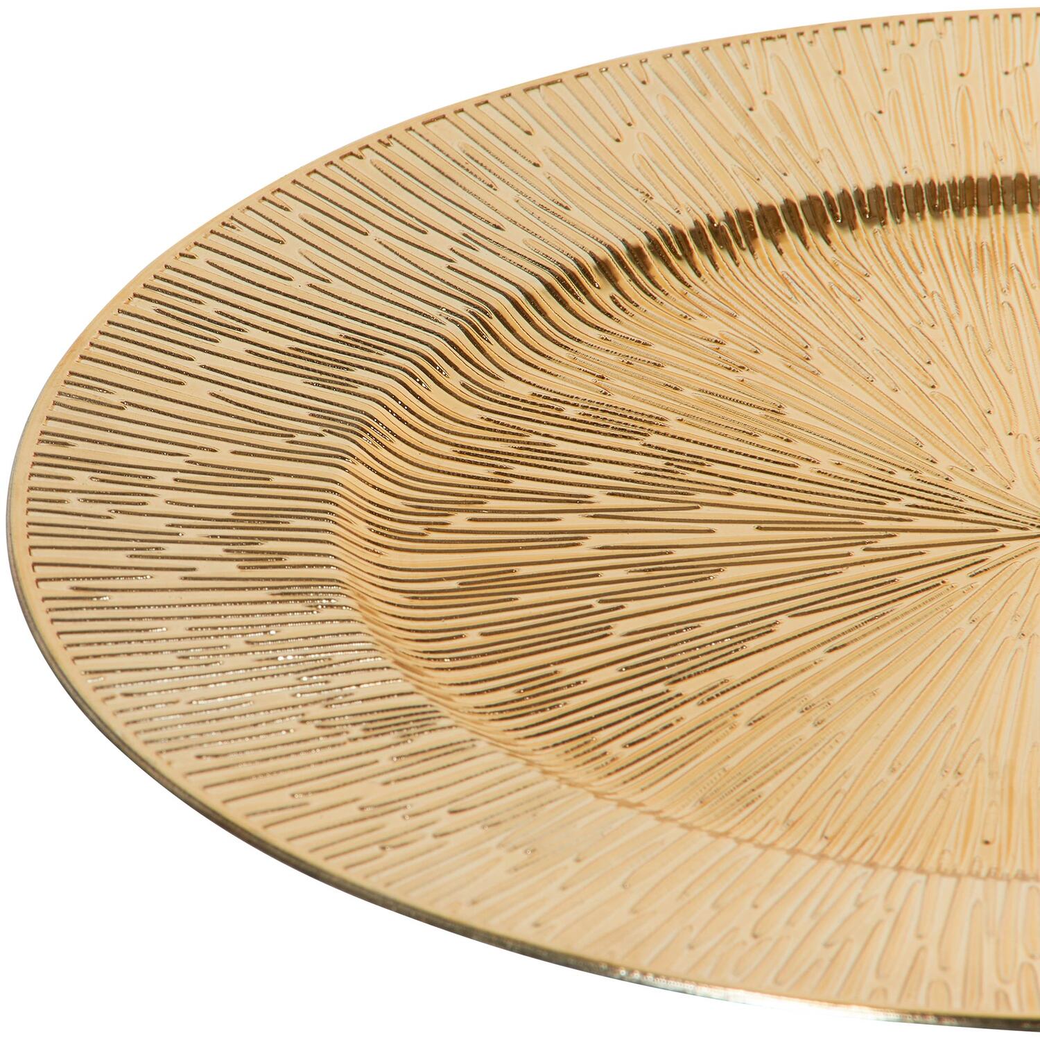 Gold Decal Charger Plate Image 3