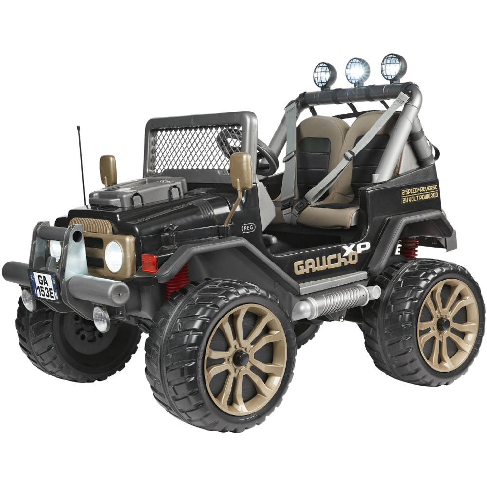 PEG Gaucho XP Kids Electric Ride-On Off-Road Vehicle Black and Gold 24V Image 1