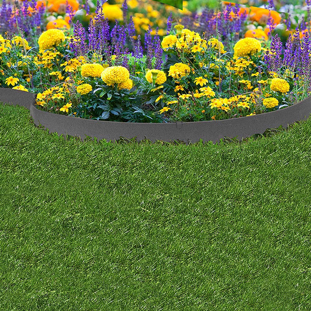Garden Gear 9 x 610cm 6 Pack Grey Thinline Garden Border Edging Image 3