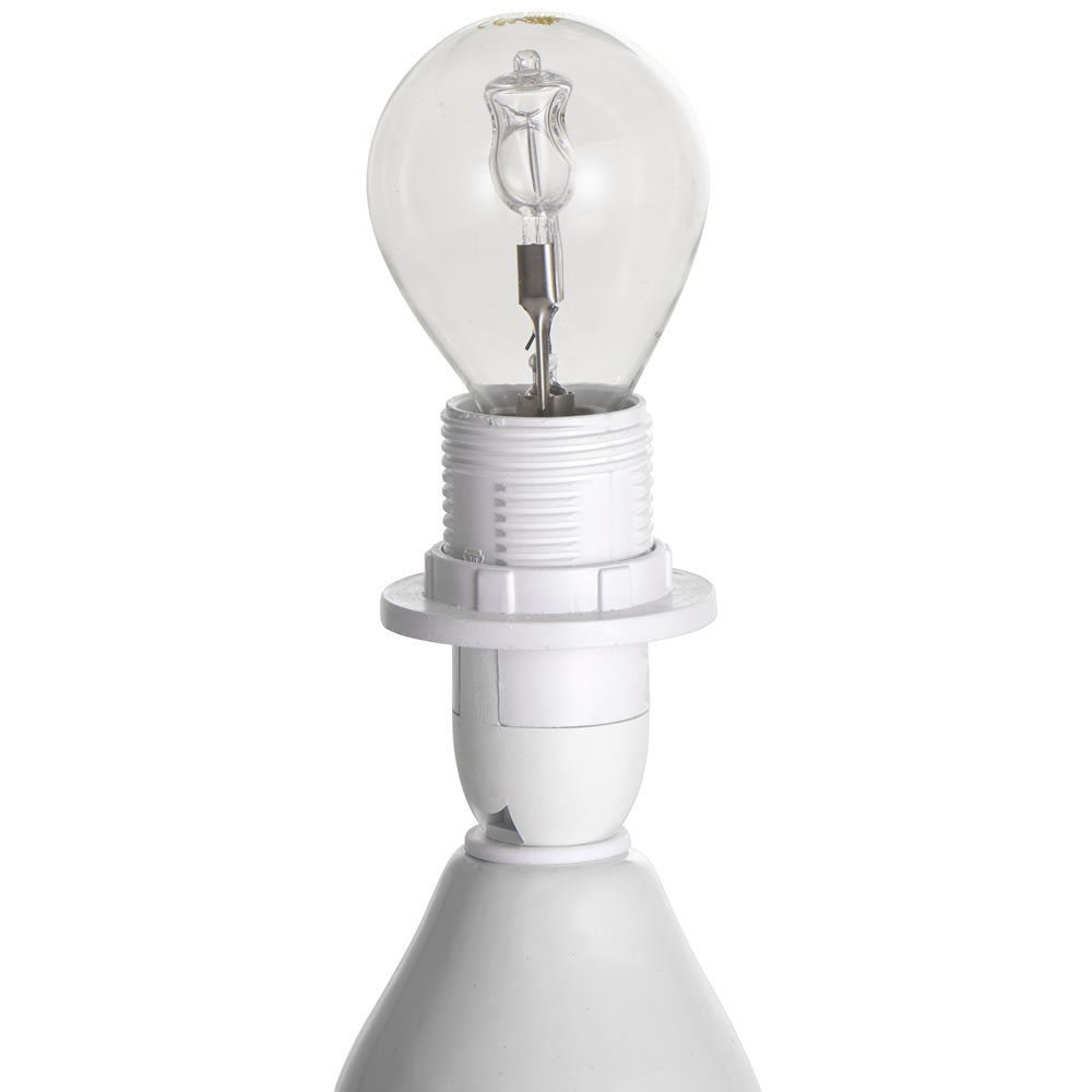 Wilko White Ceramic Lamp Image 5