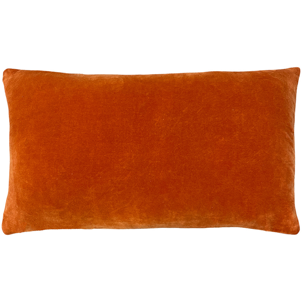 furn. Mangata Orange Geometric Pleat Cushion Image 2